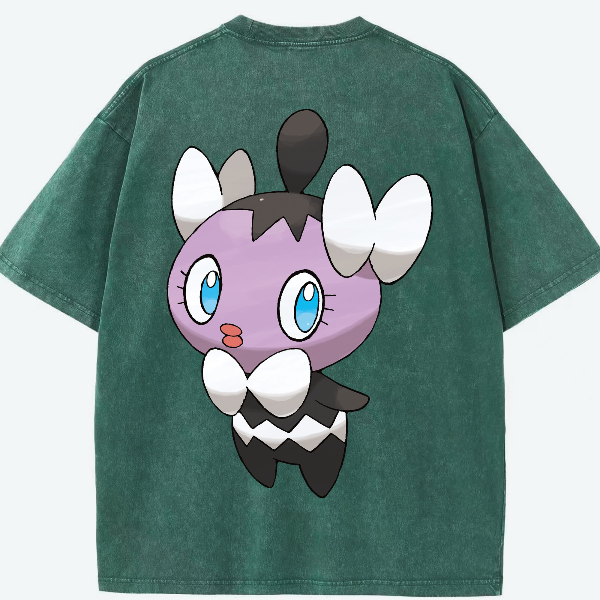 （画像用） ポケットモンスター Pokémon 綿100% ヴィンテージ風 半袖Tシャツ（背面プリント）